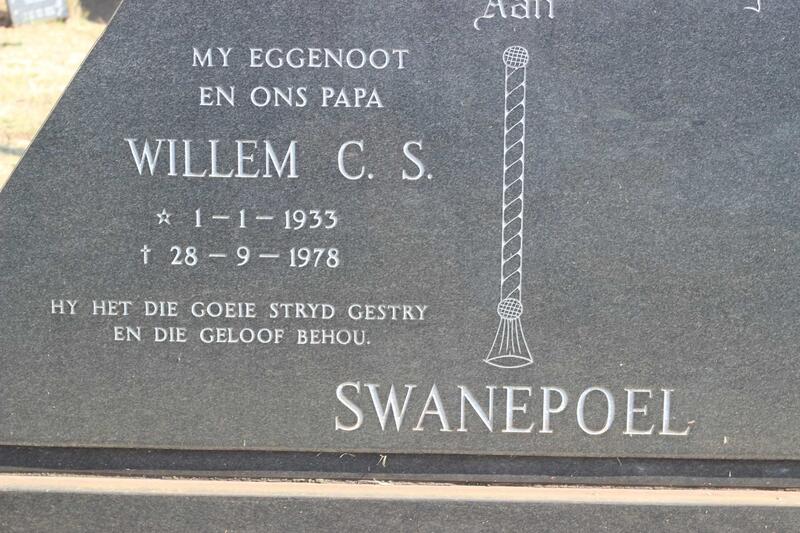 SWANEPOEL Willem C.S. 1933-1978
