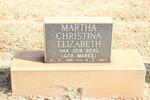 BERG Martha Christina Elizabeth, van den nee MAREE 1891-1977
