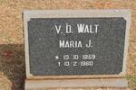 WALT Maria J., v.d. 1959-1960