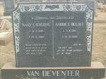 DEVENTER Andries Oeloff, van 1912-1992 & Mary Catherine 1918-1960