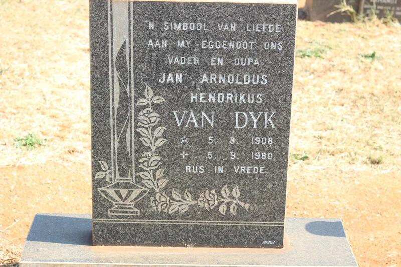 DYK Jan Arnoldus Hendrikus, van 1908-1980