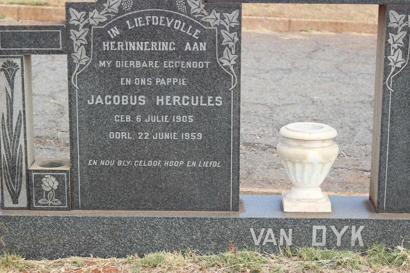 DYK Jacobus Hercules, van 1905-1959