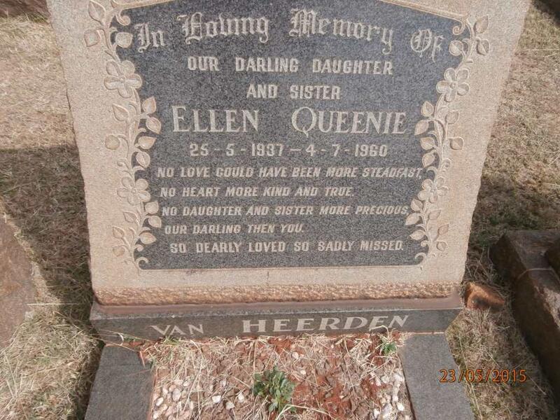 HEERDEN Ellen Queenie, van 1937-1960