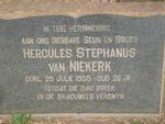 NIEKERK Hercules Stephanus, van -1955