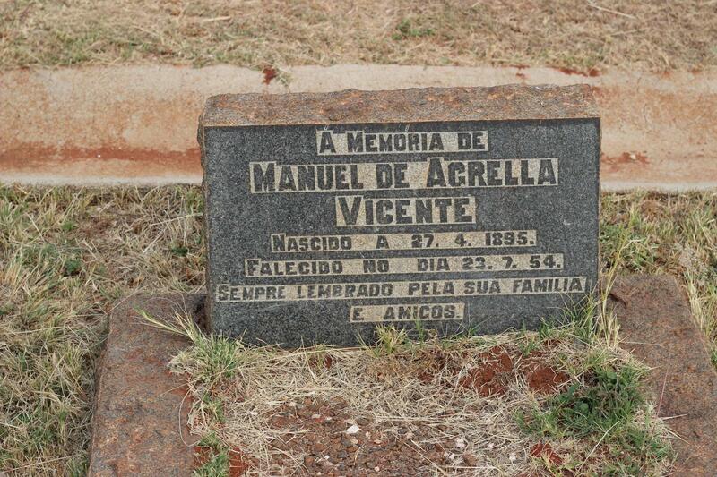 VICENTE Manuel De Agrella 1895-1954
