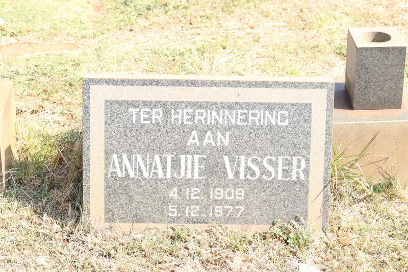 VISSER Annatjie 1909-1977