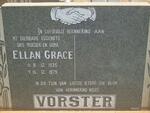 VORSTER Ellan Grace 1935-1979