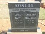 VOSLOO Louis Baby 1921-1981 & Kathleen Elizabeth 1924-1981
