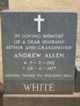 WHITE Andrew Allen 1912-1977