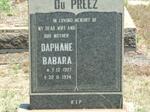 PREEZ Daphane Babara, du 1927-1974