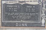DUNN Cornelius L. 1877-1965 & Anna M. 1874-1970