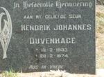 DUVENHAGE Hendrik Johannes 1933-1974