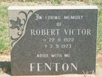 FENTON Robert Victor 1922-1973