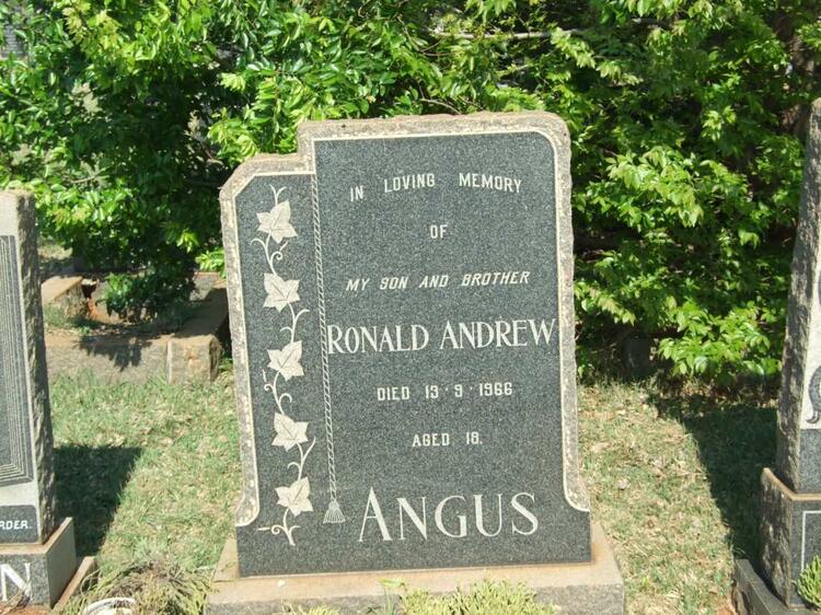ANGUS Ronald Andrew -1966