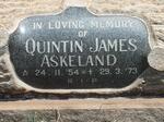 ASKELAND Quinton James 1954-1973
