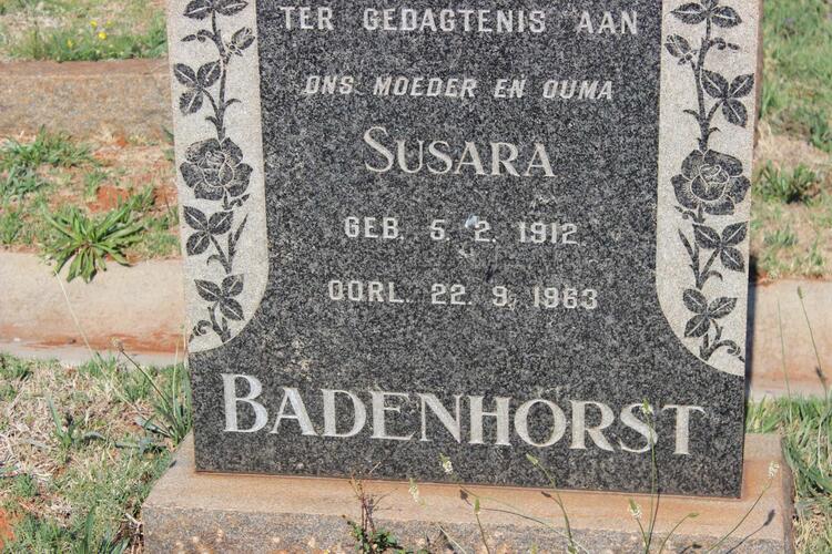 BADENHORST Susara 1912-1963