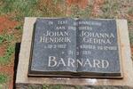 BARNARD Johan Hendrik 1912-1971 & Johanna Gedina nee KRUGER 1915-1971