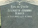 BENSCH Elizabeth Johanna 1887-1969