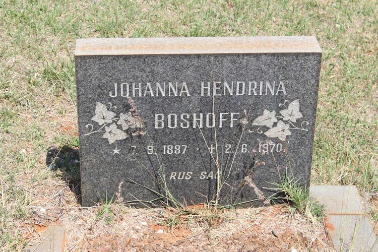 BOSHOFF Johanna Hendrina 1887-1970