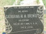 BREWIS Catharina M.M. nee STRYDOM 1889-1974
