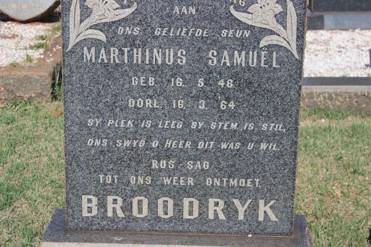 BROODRYK Marthinus Samuël 1946-1964