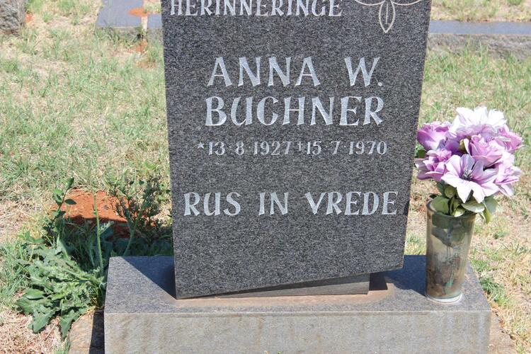 BUCHNER Anna W. 1927-1970