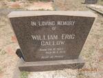 CALLOW William Eric 1907-1975
