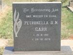 CARR Petronella D.M. 1911-1976