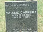 CARREIRA Valerie 1926-1999