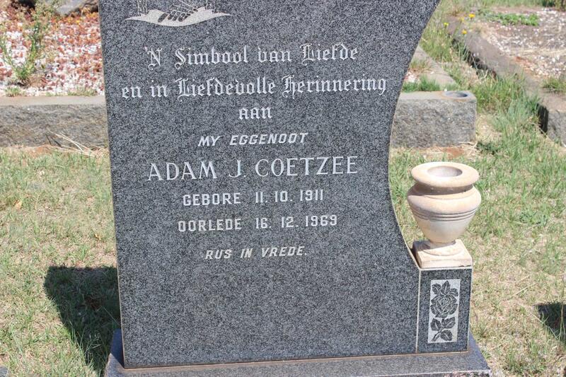 COETZEE Adam J. 1911-1969