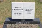 COETZEE Maria Catharina 1920-2012