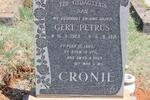 CRONJÉ Gert Petrus 1923-1971