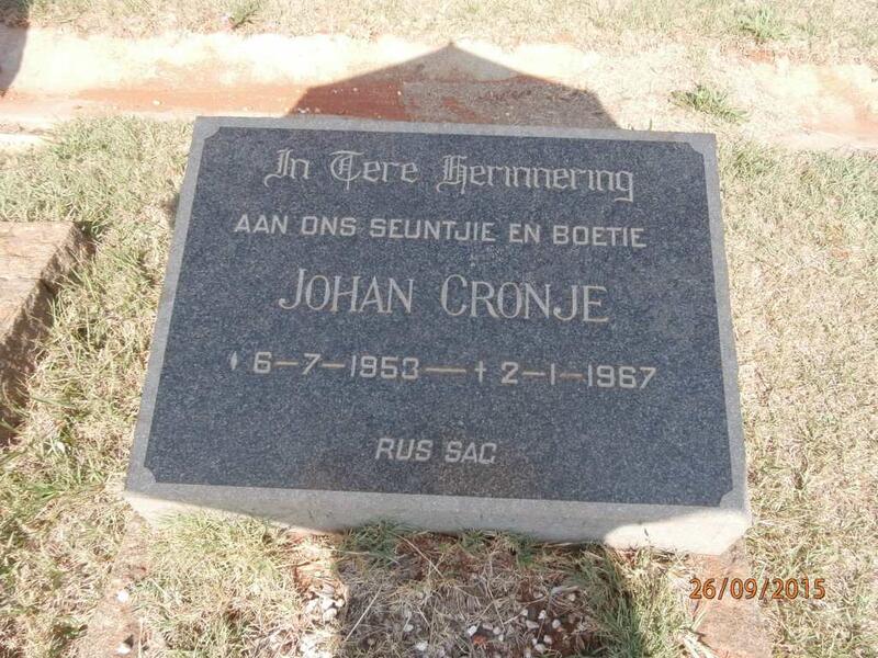 CRONJE Johan 1953-1967
