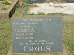 CROUS Petrus A. 1934-1966