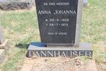 DANNHAUSER Anna Johanna 1928-1972