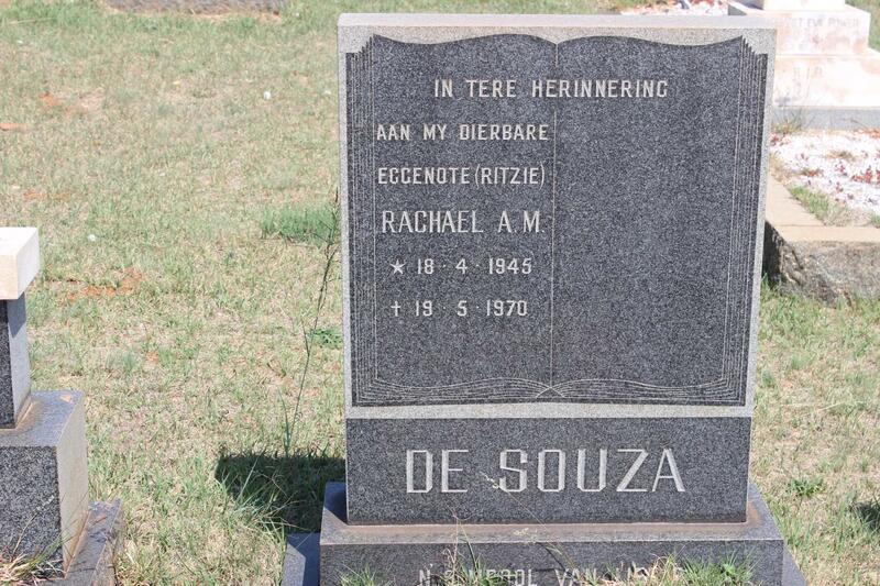 SOUZA Rachael A.M., de 1945-1970