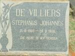 VILLIERS Stephanus Johannes, de 1903-1966