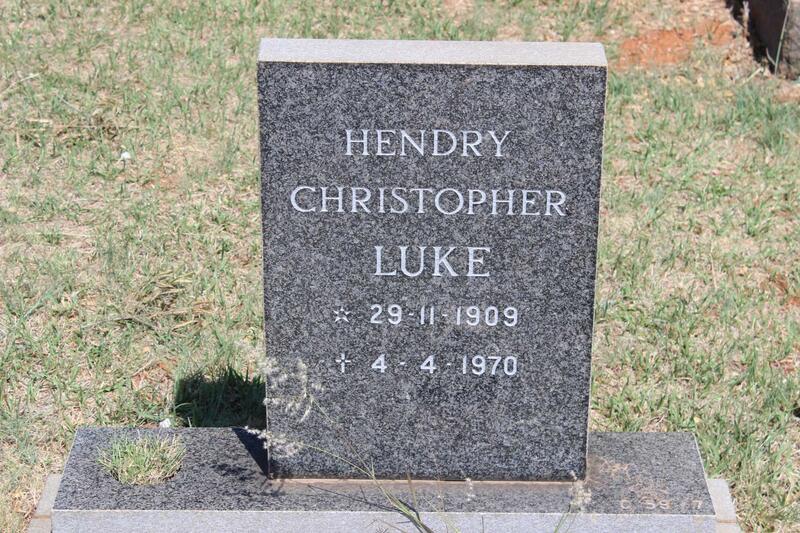 LUKE Hendry Christopher 1909-1970