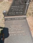 Mc CARTHY Neville Hector 1923-1975 & Beatrice Kristina 1922-1980