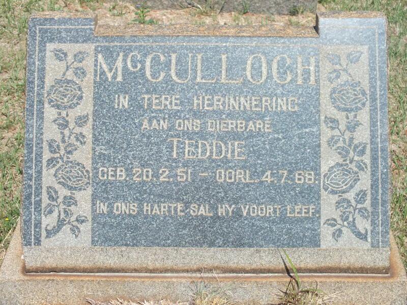 McCULLOCH Teddie 1951-1968