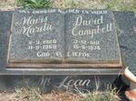 Mc CLEAN David Campbell 1911-1974 & Mavis Marita 1920-1968