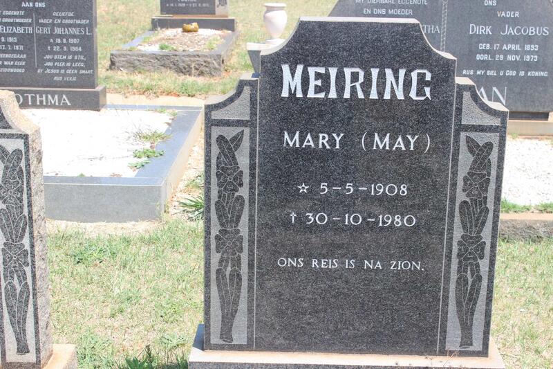 MEIRING Mary 1908-1980