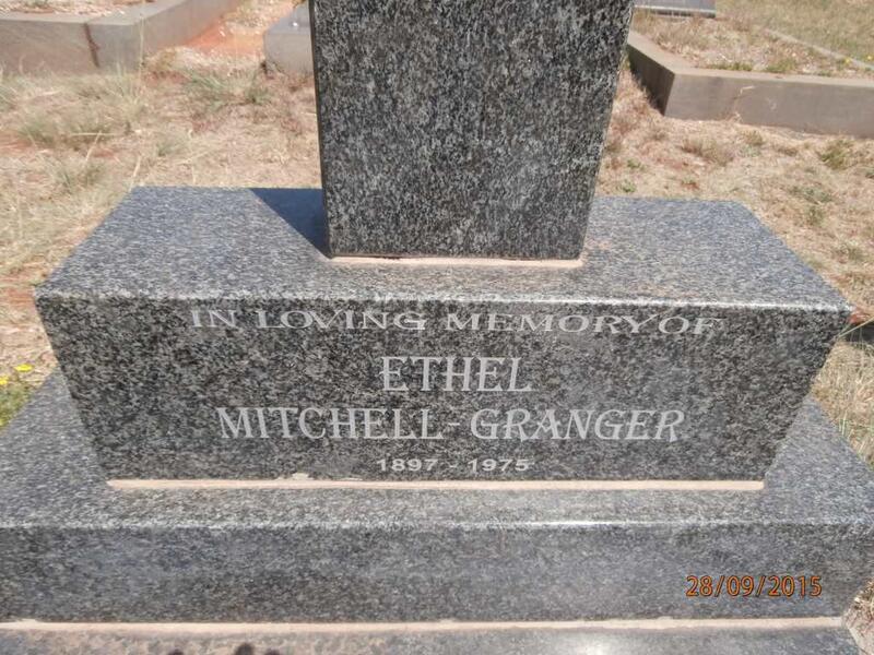 GRANGER Ethel, MITCHELL1897-1975