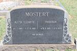 MOSTERT Frederick 1895-1976 & Aletta Elizabeth 1894-1969