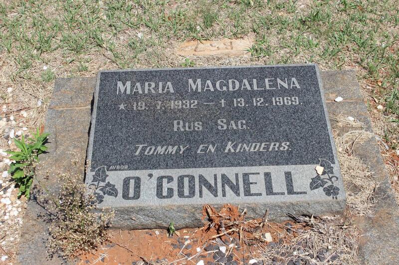 O'CONNELL Maria Magdalena 1932-1969
