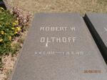 OLTHOFF Robert W. 1902-1973