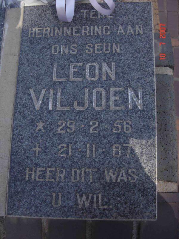 VILJOEN Leon 1956-1987