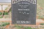 HENNING Marthinus 1903-1963
