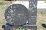 HENSLEY George William 1898-1970