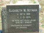 HEYMAN Elizabeth M. 1913-1974